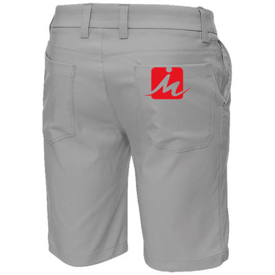 पुरुषों के आकस्मिक खिंचाव गोल्फ शॉर्ट्स पॉलिएस्टर स्पैन्डेक्स त्वरित सूखी सांस गोल्फ शॉर्ट्स