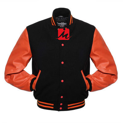 सांस लेने योग्य कढ़ाई डेनिम जैकेट कस्टम लंबी आस्तीन बेसबॉल विश्वविद्यालय जैकेट